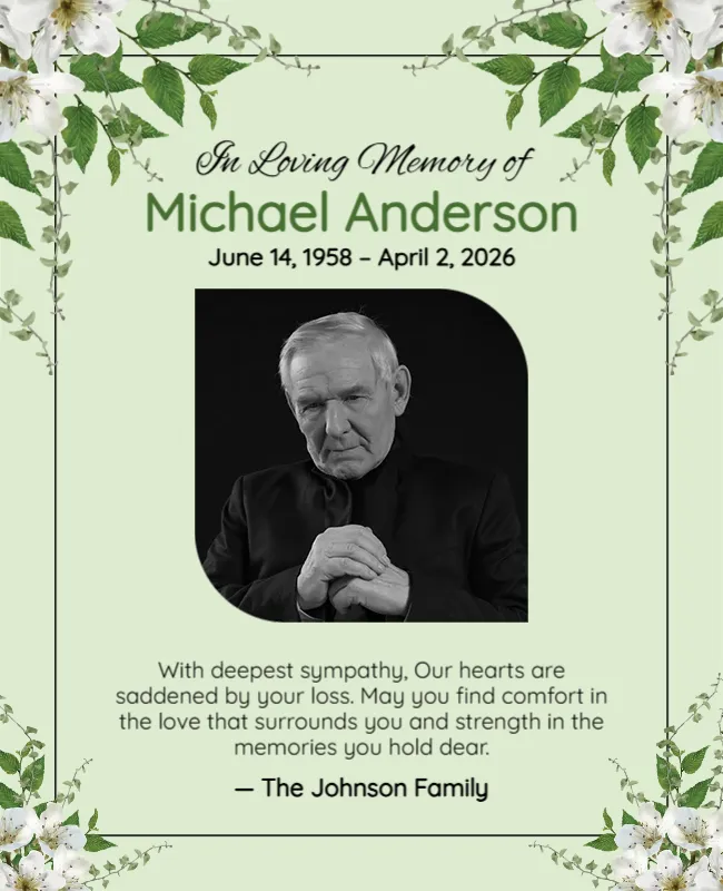 Heartfelt Sympathy and Comfort Message Template