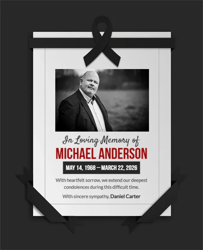 Thoughtful Condolence and Strength Message Template