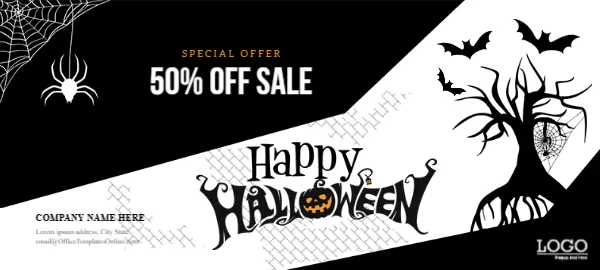 Gift Voucher Certificate for Halloween Sale