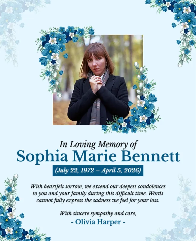 Compassionate Condolence and Care Message Template