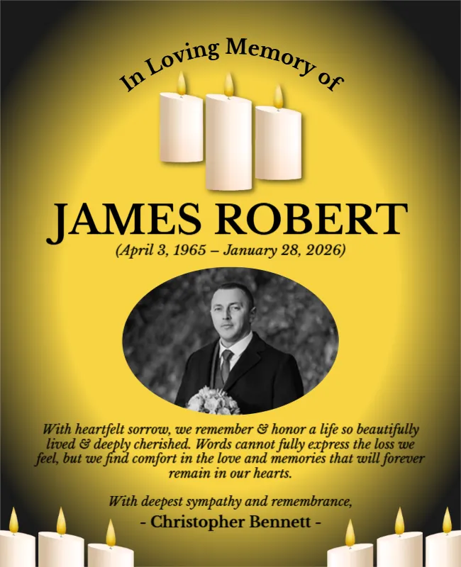 Meaningful Condolence and Remembrance Template