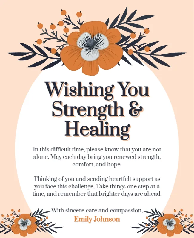 Serious Illness Support Card