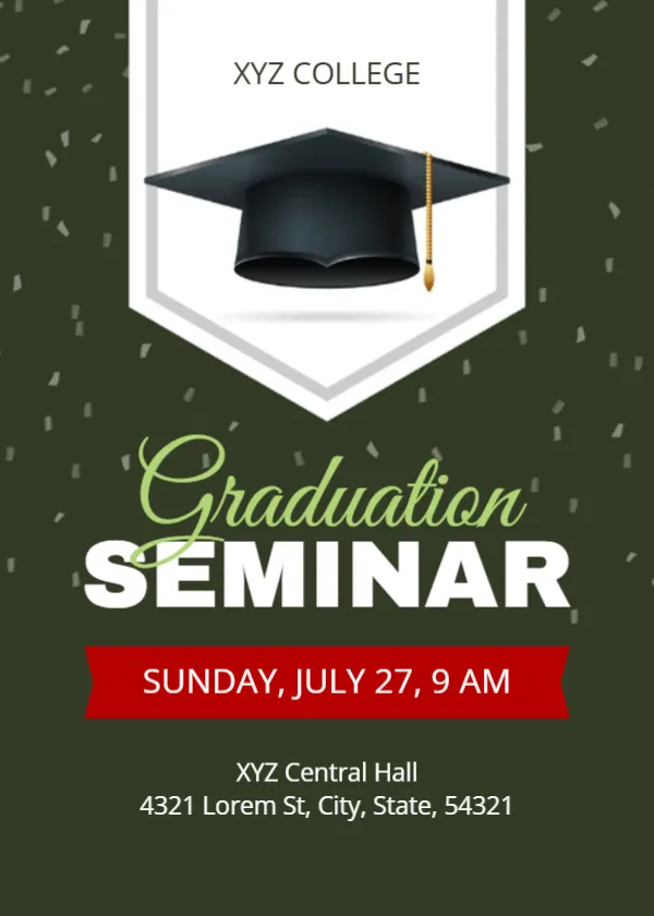 Invitation Template for College Seminar