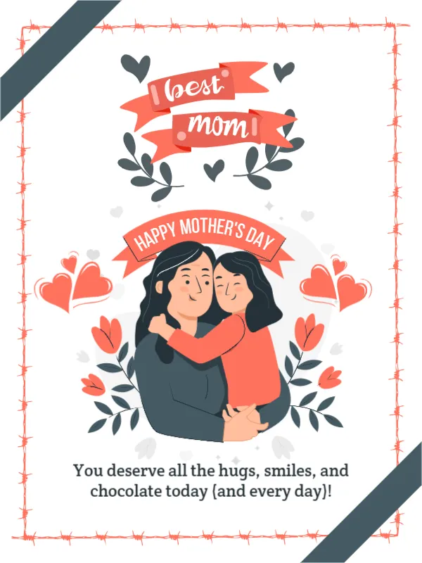 Cute Illustrated Mother’s Day Card
