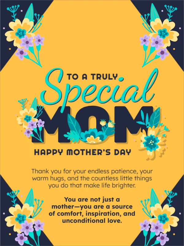 Meaningful Mother’s Day Message for a Truly Special Mom