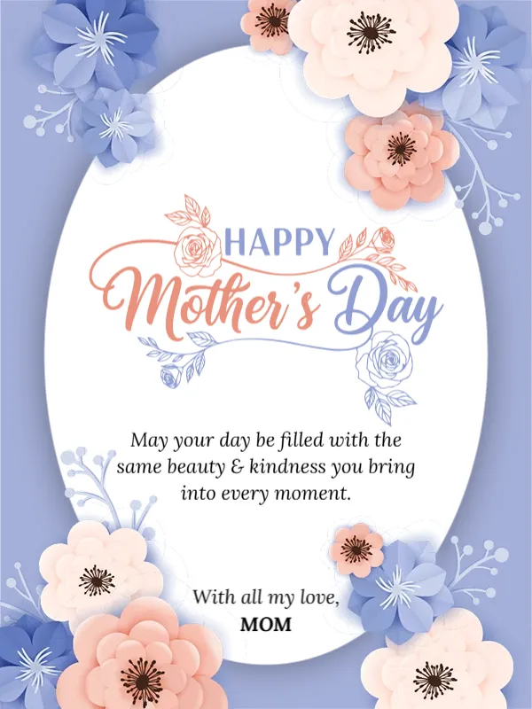 Beautiful Floral Mother’s Day Design Full of Love