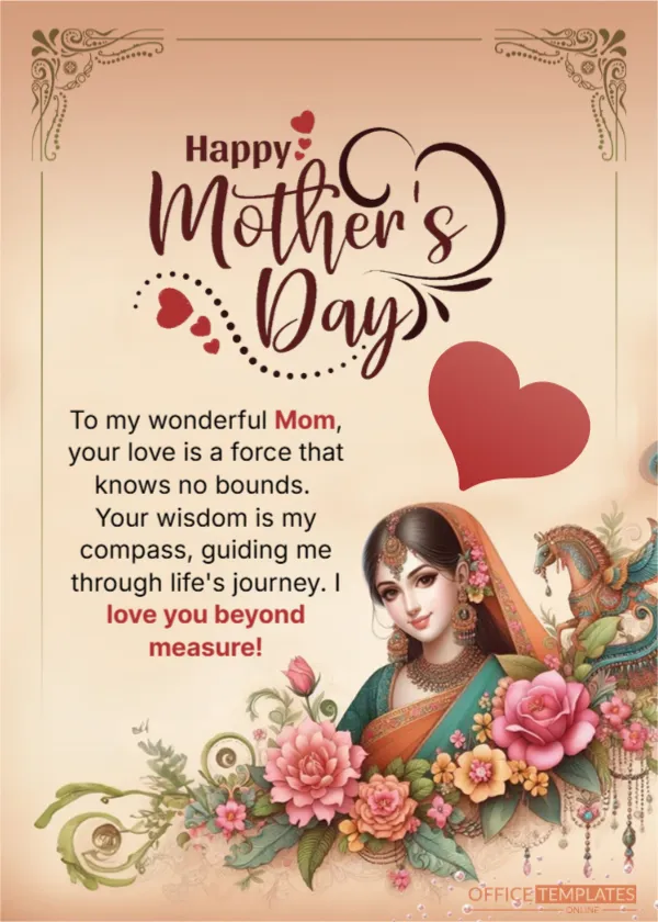 Asian-Inspired Mother’s Day Card Design