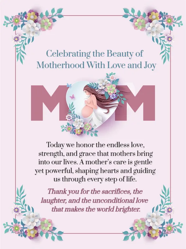 Celebrating the Beauty of Motherhood With Love and Joy