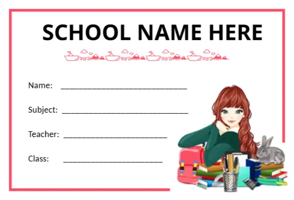School Student Name Tag Template