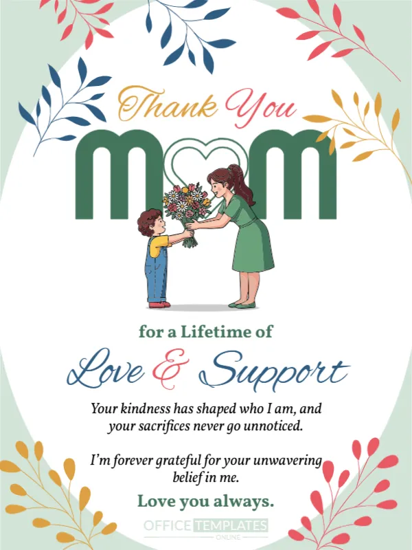 Thanking Mom for a Lifetime of Love and Support
