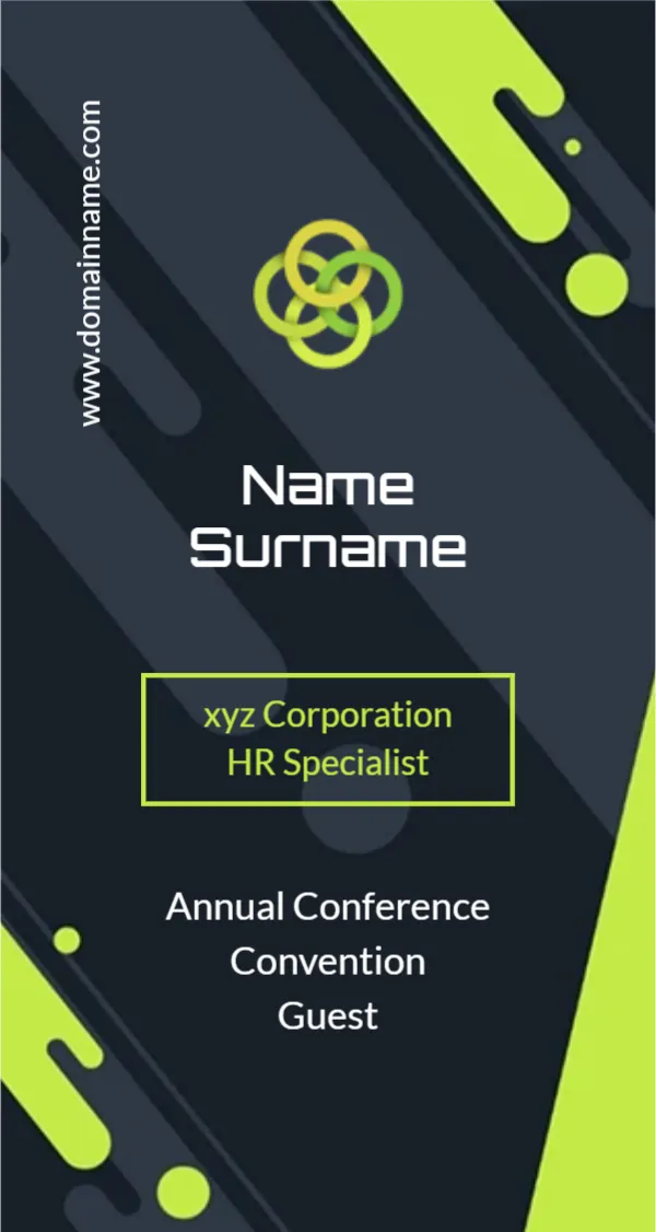 Name Tag Template for Conference