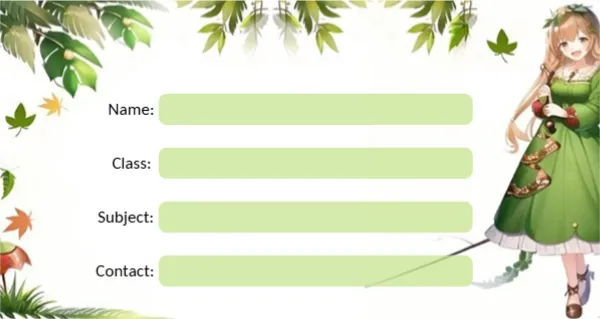 Fairy Tale Name Tag Template