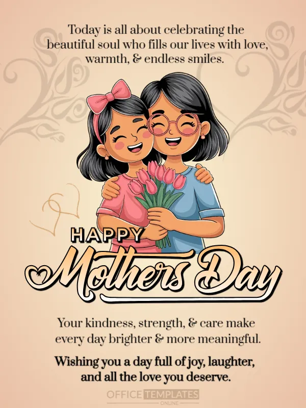 Joyful Mother’s Day Greeting Full of Love and Smiles