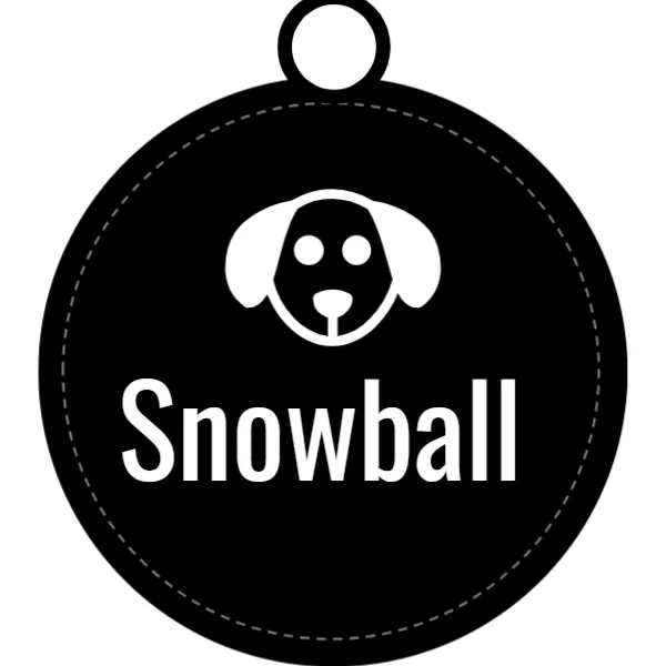 Dog Collar Name Tag – Round Badge Tag