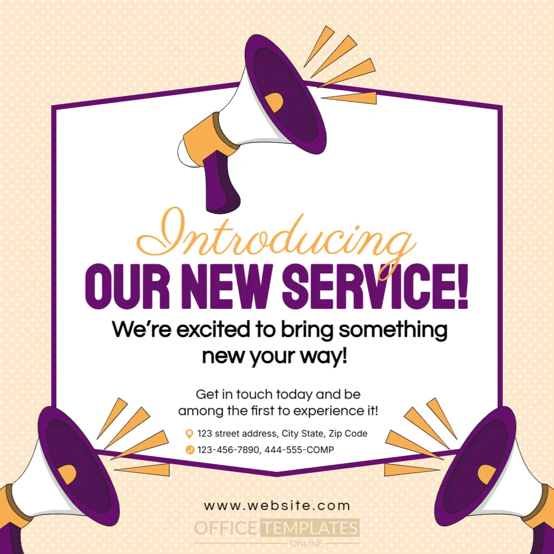 New Service Announcement (Square Social Post)