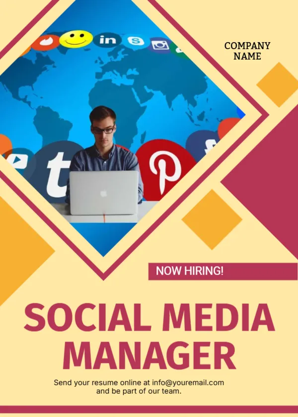 Announcement Template for Social Media Manager Job Vacancy