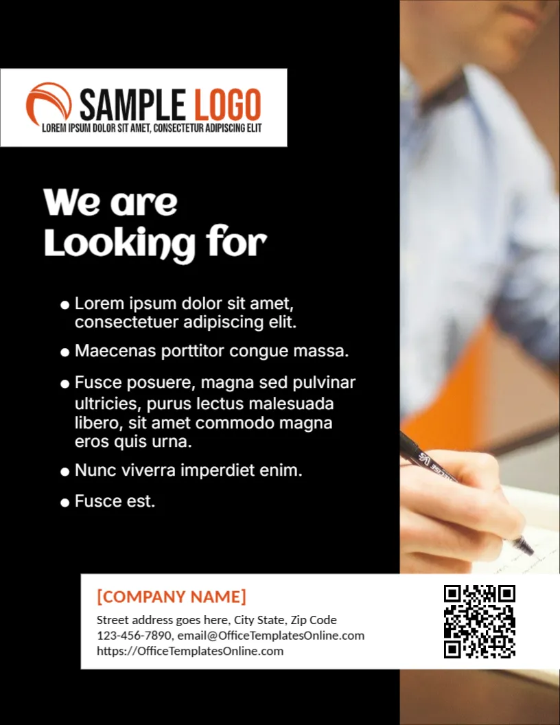 Announcement Template for Job Vacancy