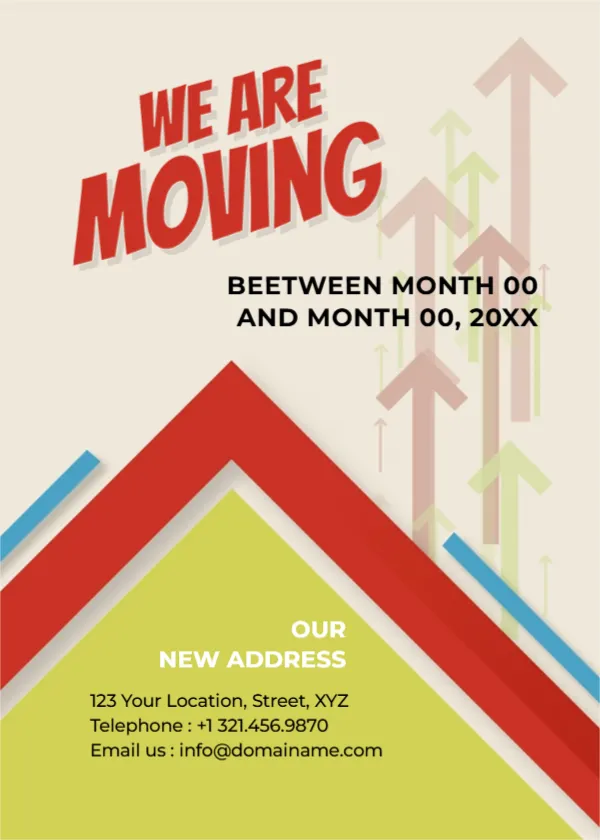 Announcement Template for Moving Business