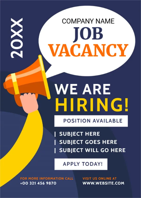 Job Announcement Flyer Template