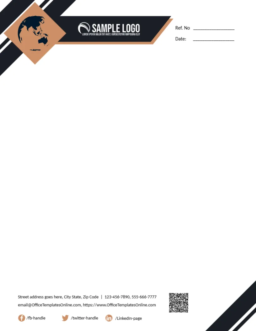 Letterhead Template for Any Company