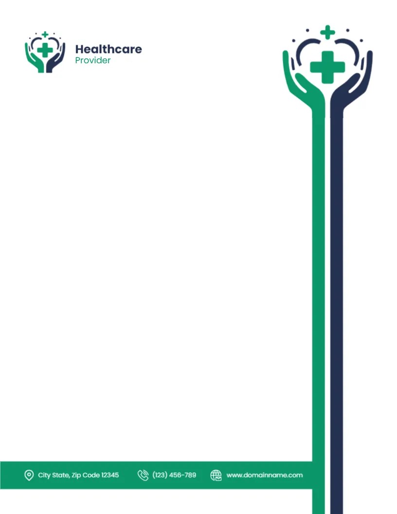 Letterhead Template for Healthcare Provider
