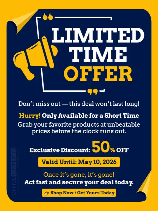 Limited Time Offer Announcement (Urgency Focused)