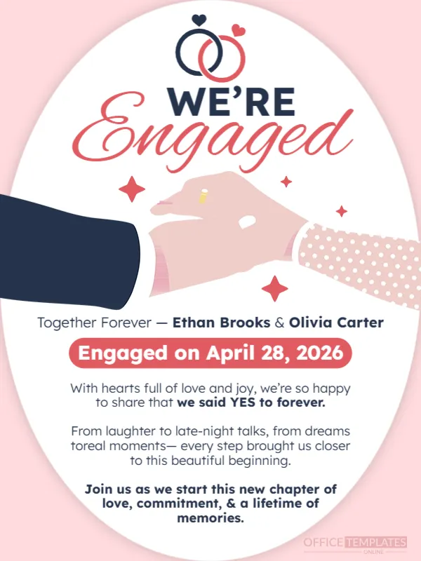 Engagement Announcement (Romantic Soft Style)