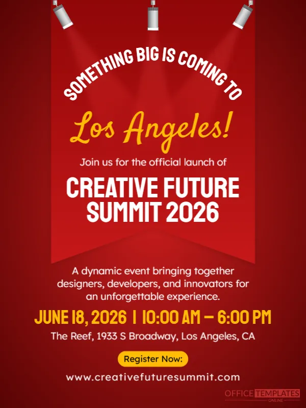 Event Launch Announcement (Modern Poster Style)