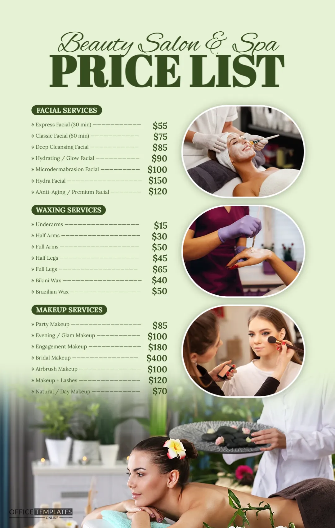 Hair Salon Price List (Haircuts, coloring, styling, treatments) (Copy)