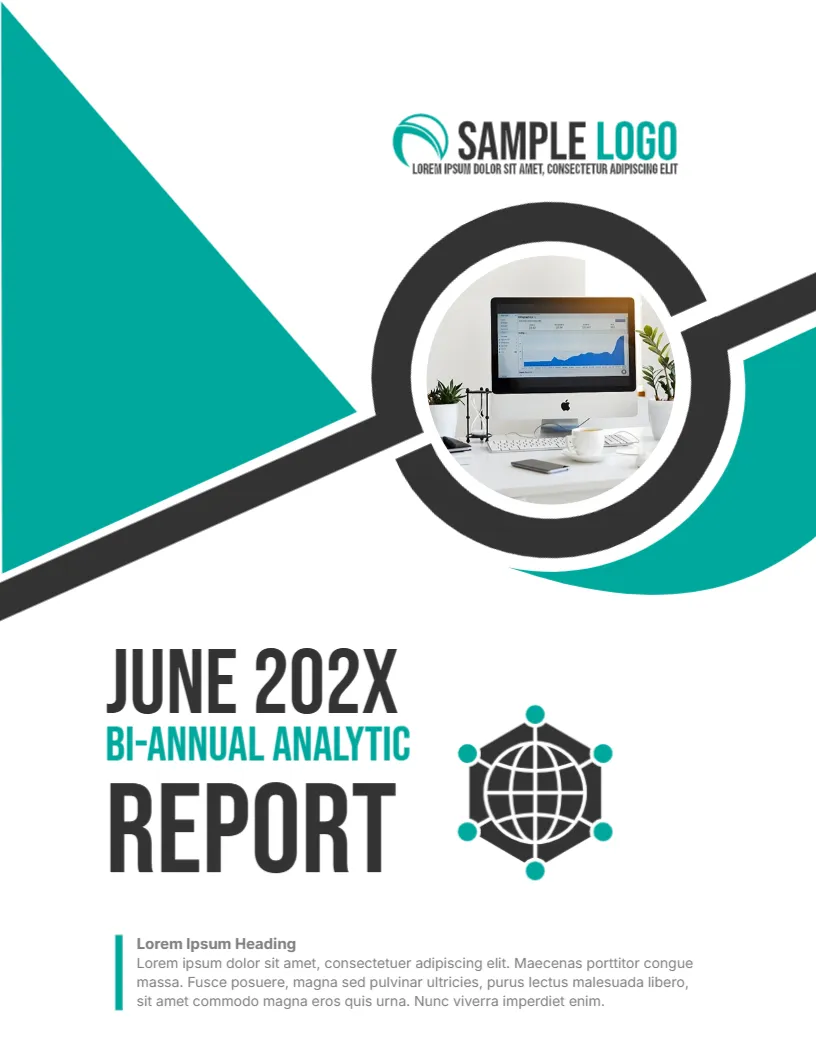 Analytical Report Cover Page Template
