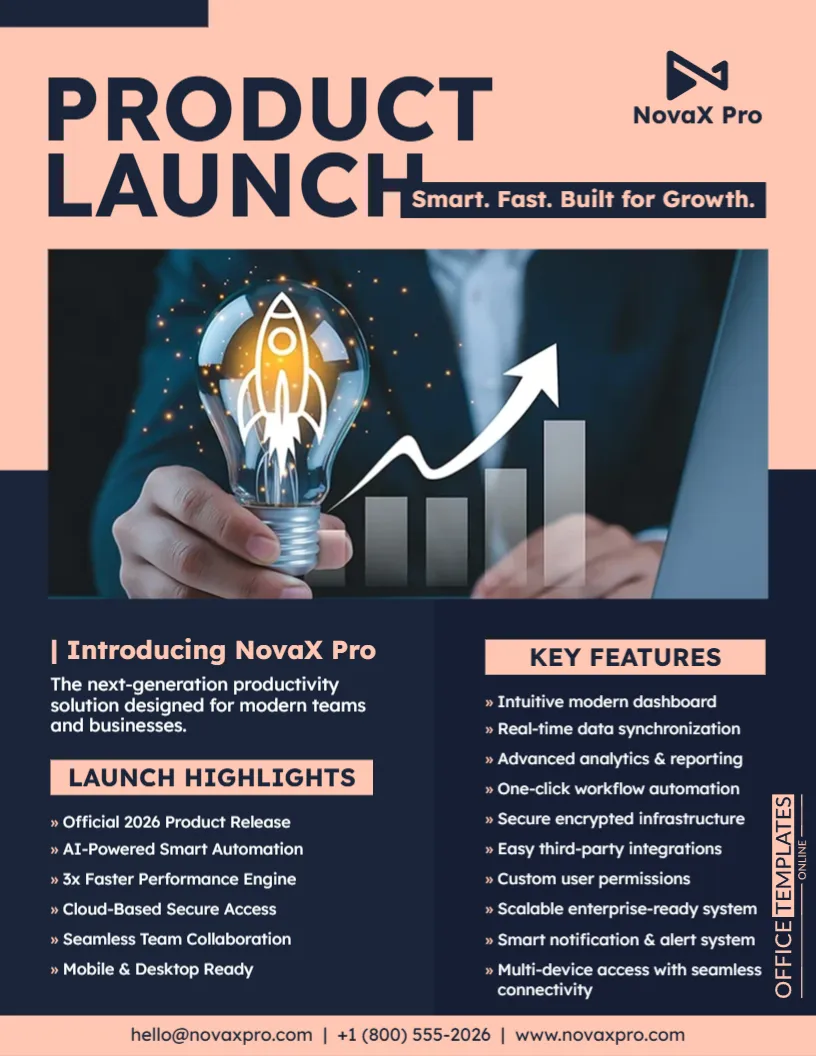 Product Launch Sell Sheet Template