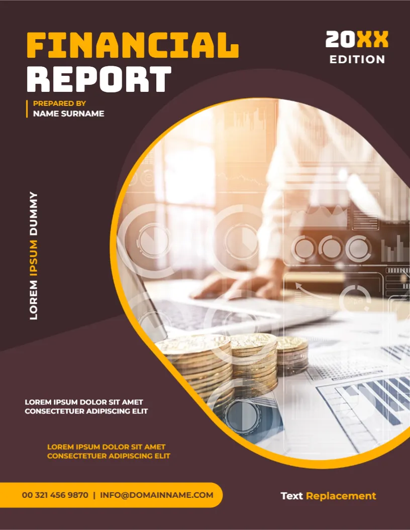 Cover Page Template for Financial Report