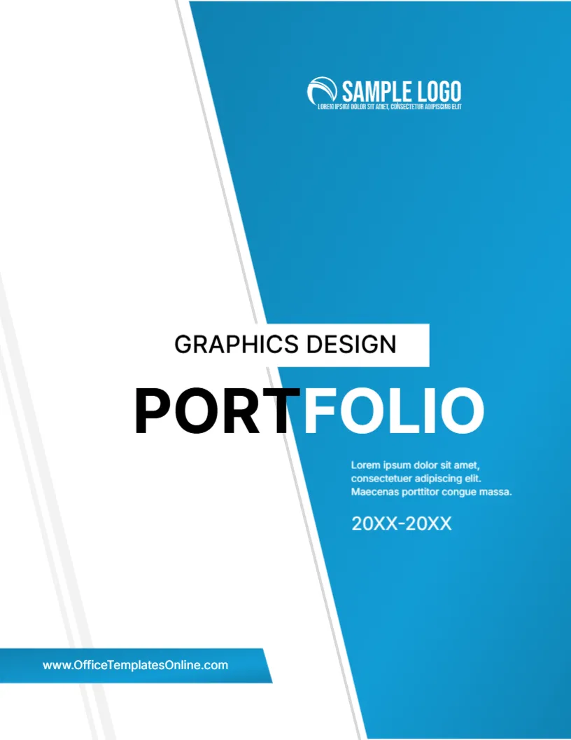 Cover Page Template for Creative Portfolio