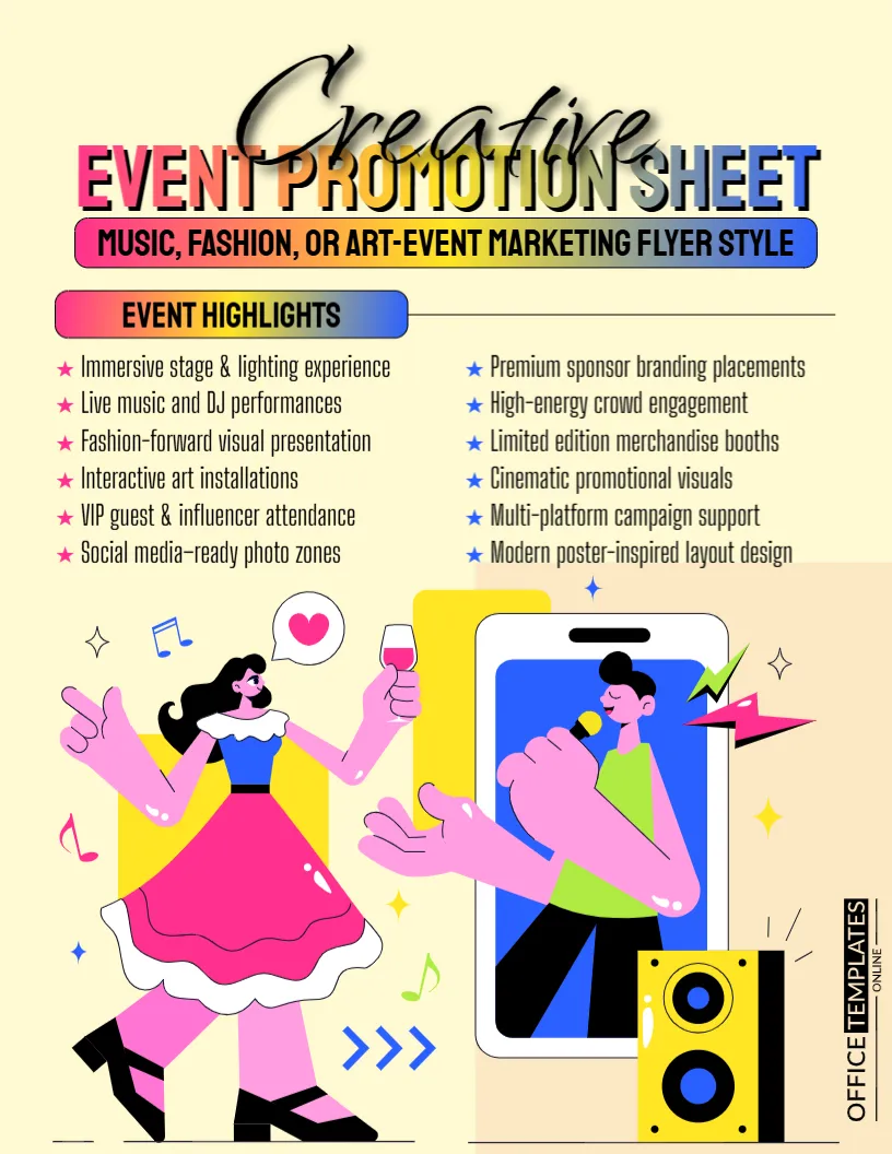 Event Promotion One-Pager Template