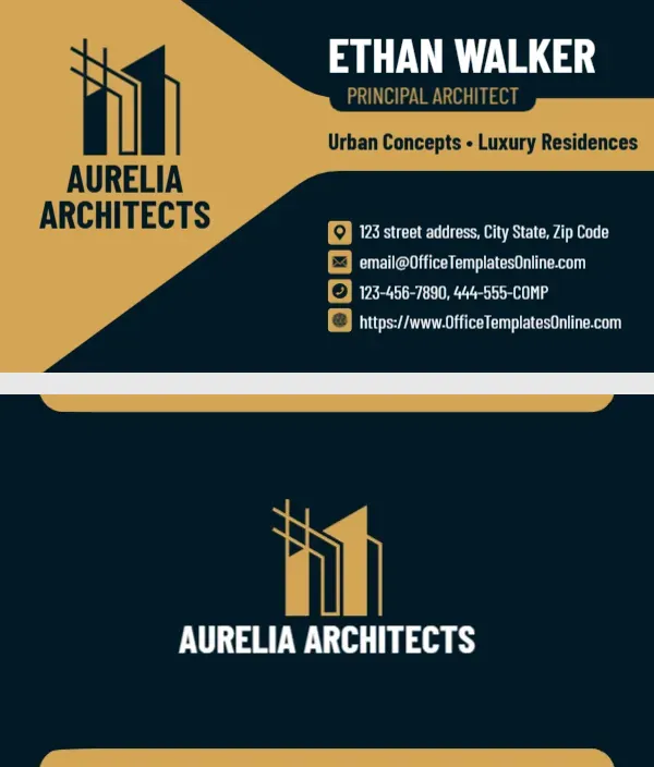 Architect Portfolio Business Card