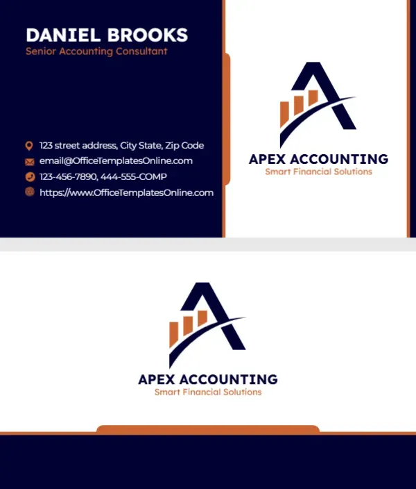 Accounting Firm Business Card Template