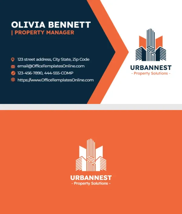 Property Management Business Card Template