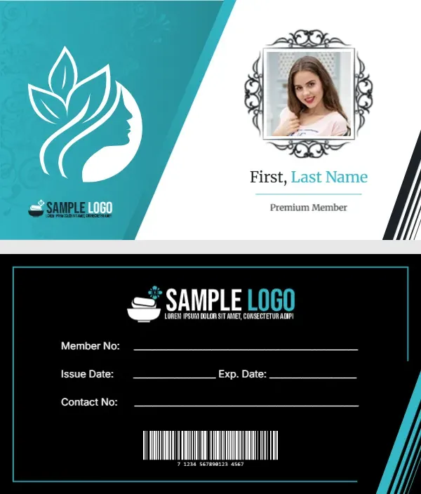 Membership Card Template for SPA/Salon