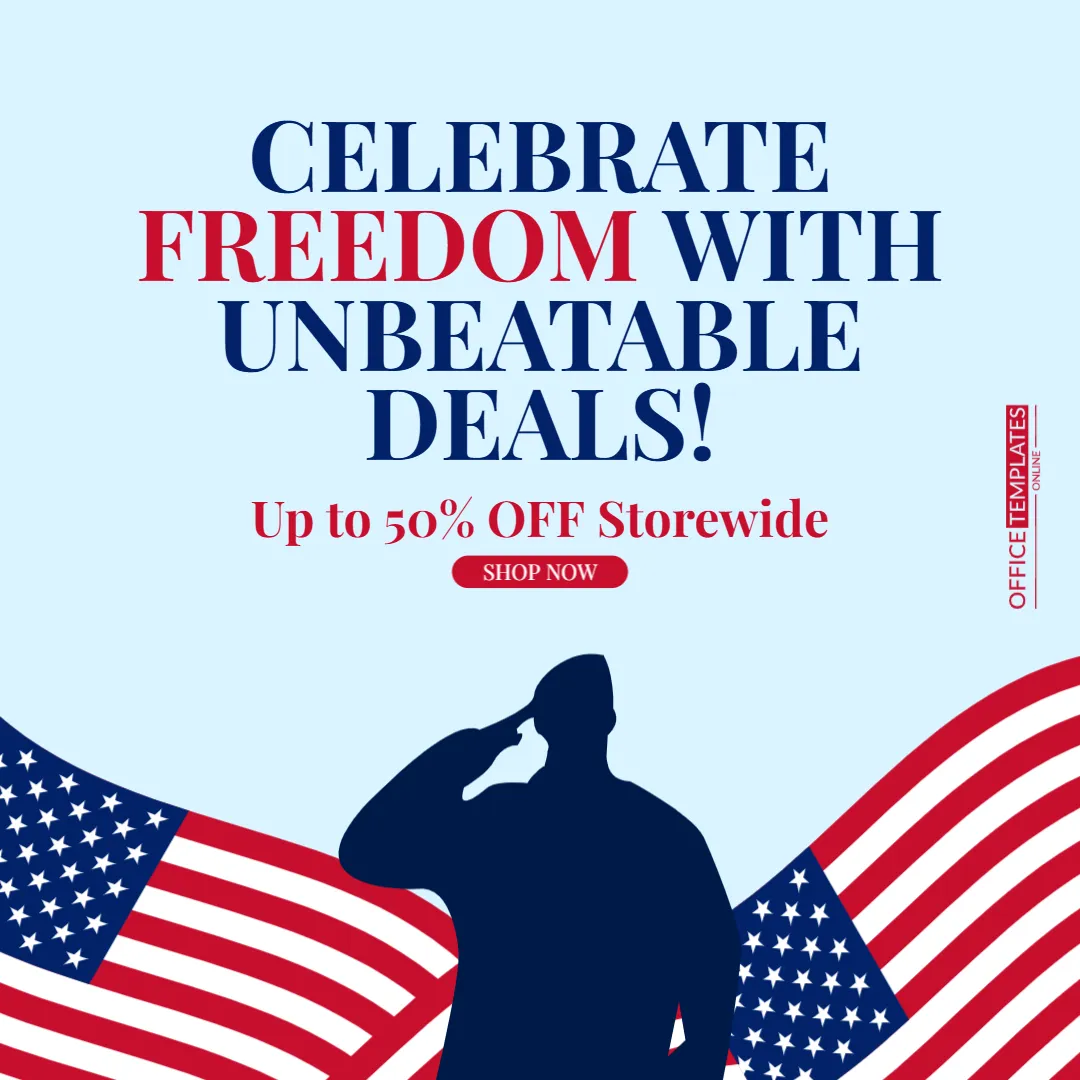 Memorial Day Retail Promotion Post Template