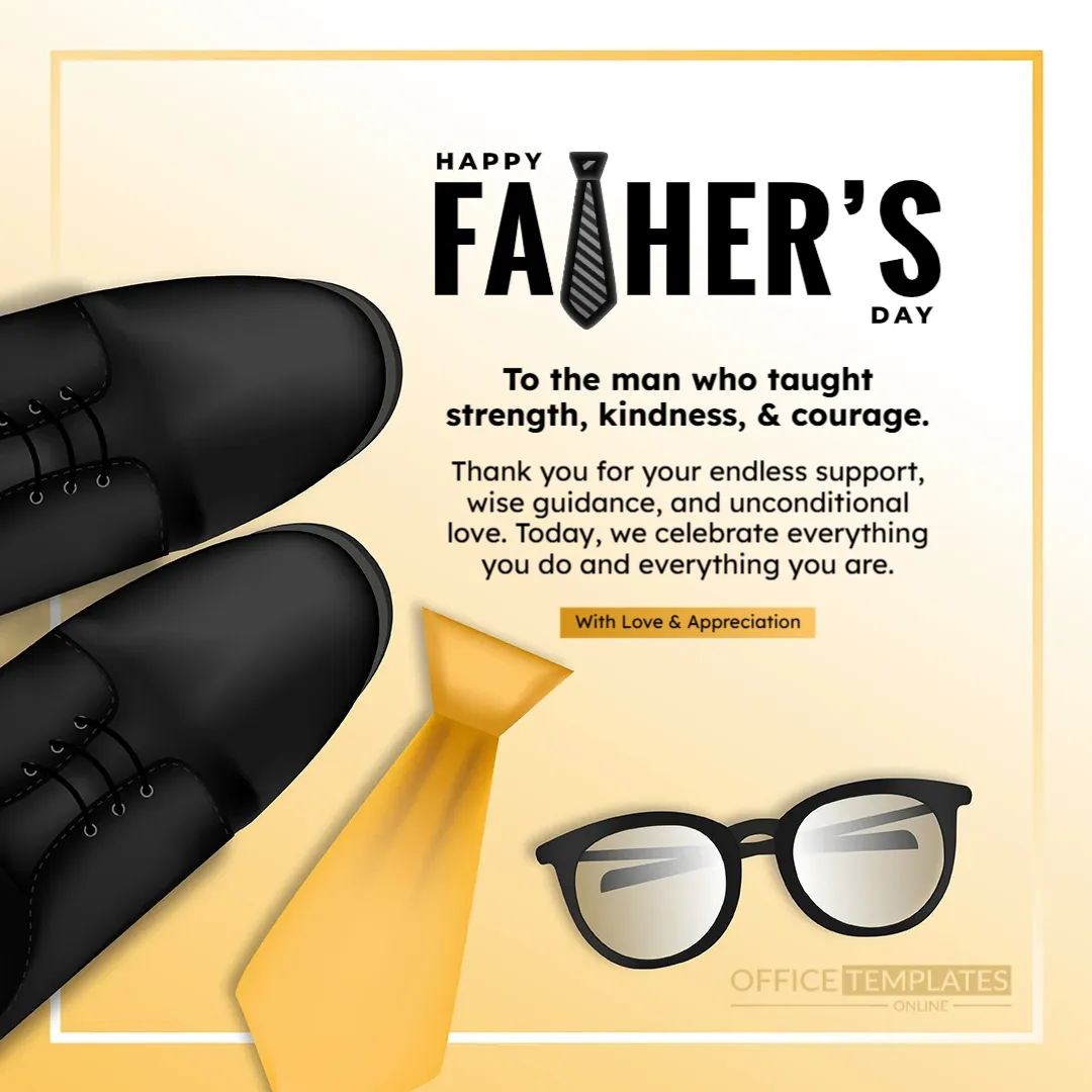 Minimalist Father’s Day Instagram Post Template – Customize Online
