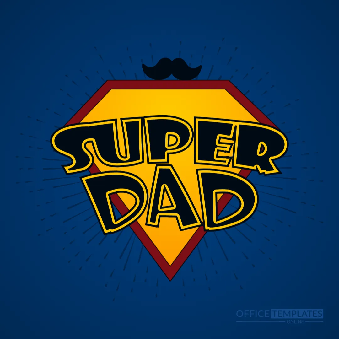 Super Dad Badge Template for Father’s Day – Edit Online & Download