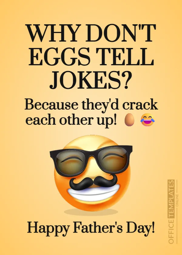 Father’s Day Funny Dad Joke Template – Editable Online