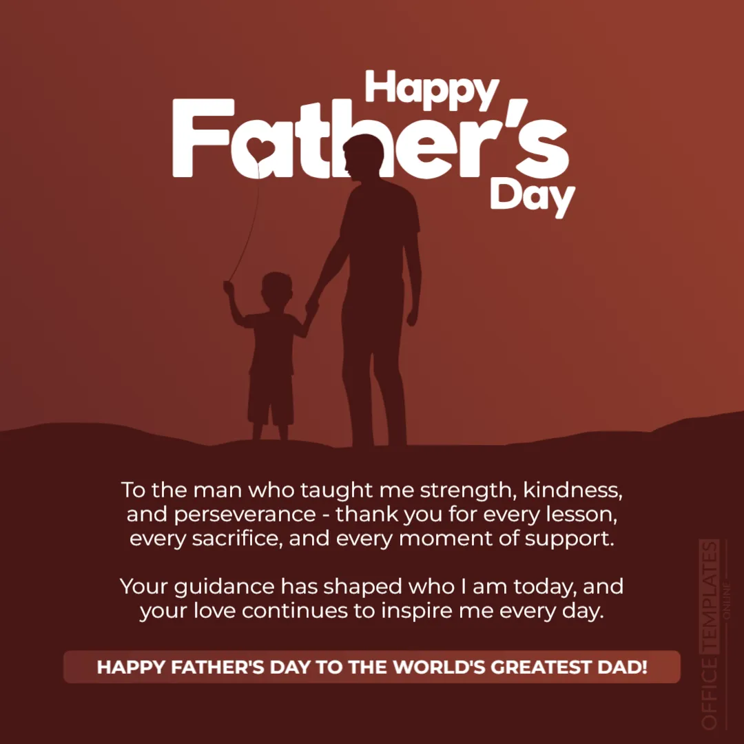 Dad Appreciation Social Post Template for Father’s Day
