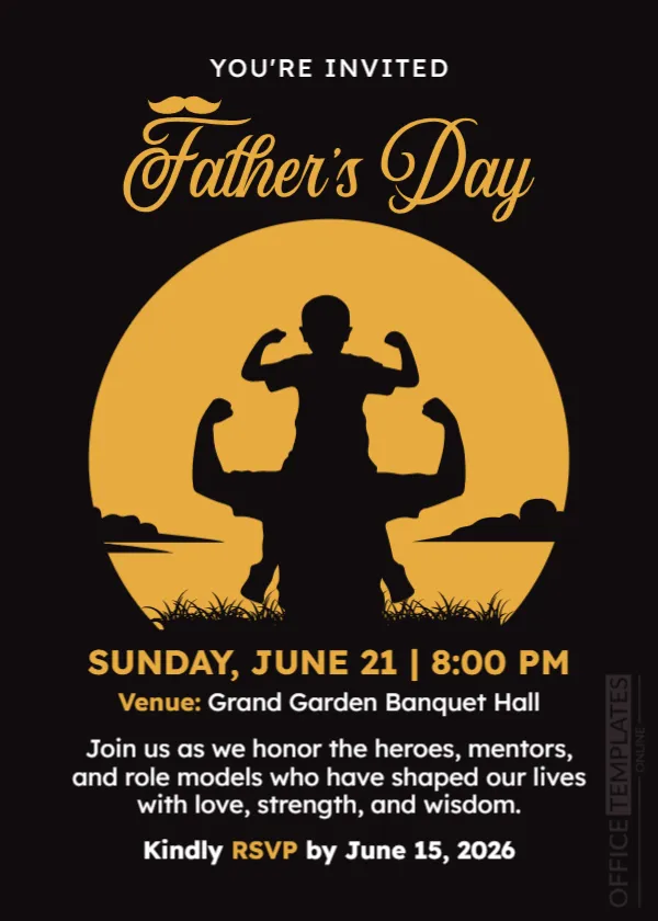 Father’s Day Invitation Template