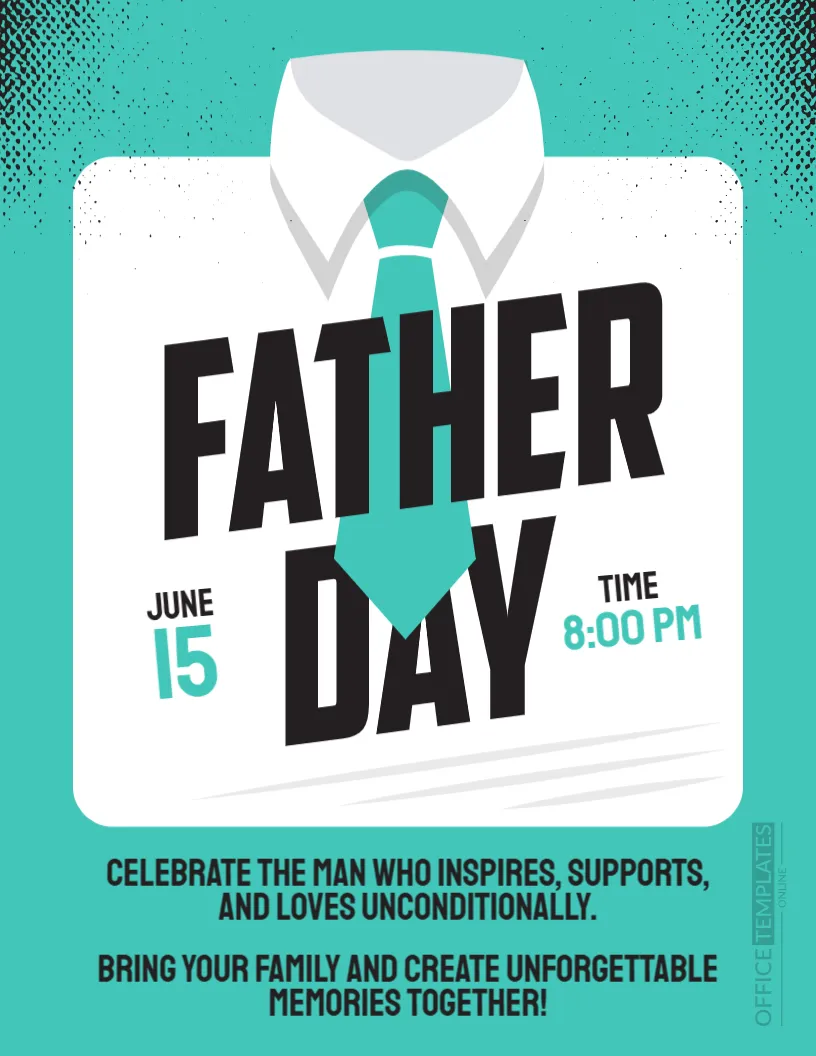 Father’s Day Celebration Flyer Template