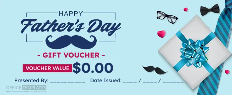 Father’s Day Gift Voucher Template