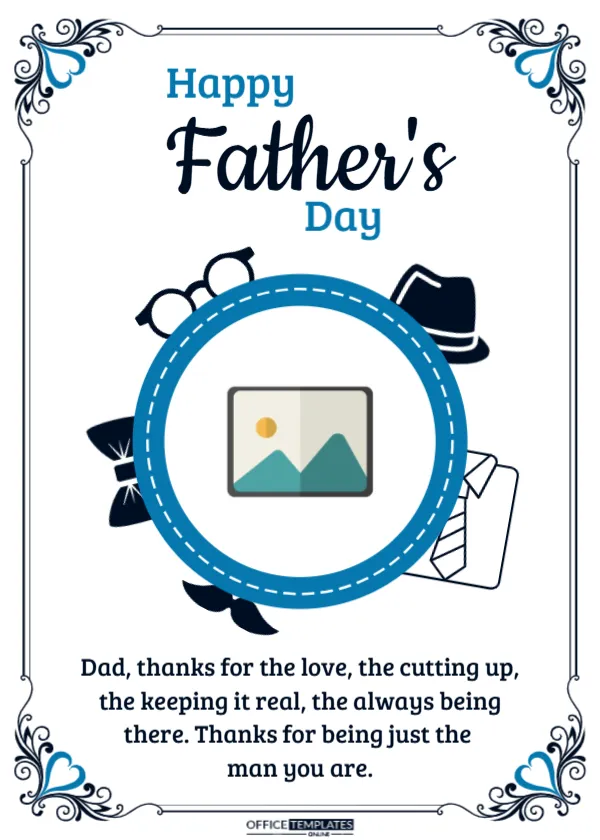 Father’s Day Celebration Card Template