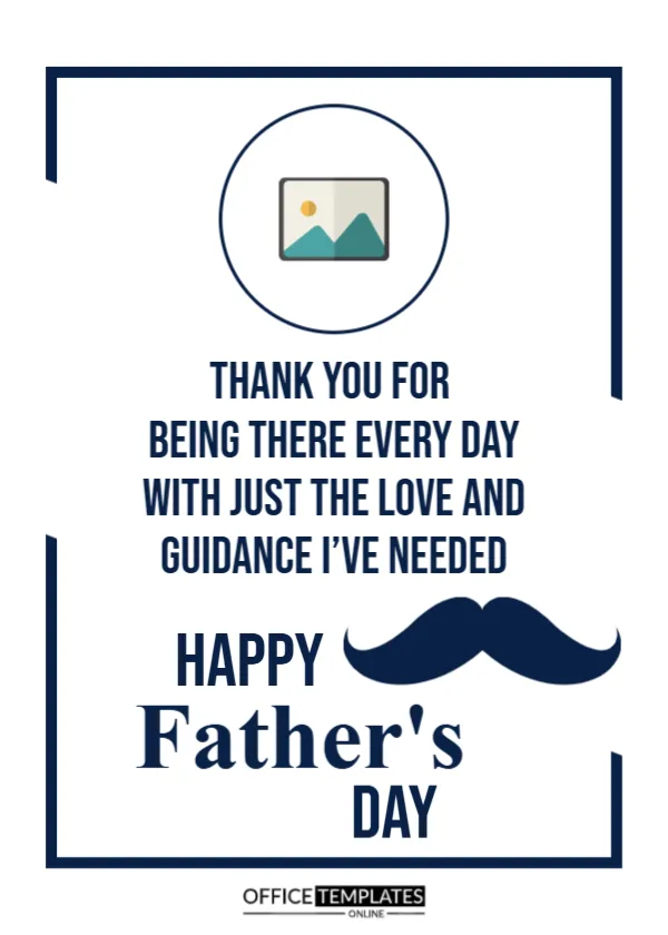 Simple & Elegant Father’s Day Card Design Template