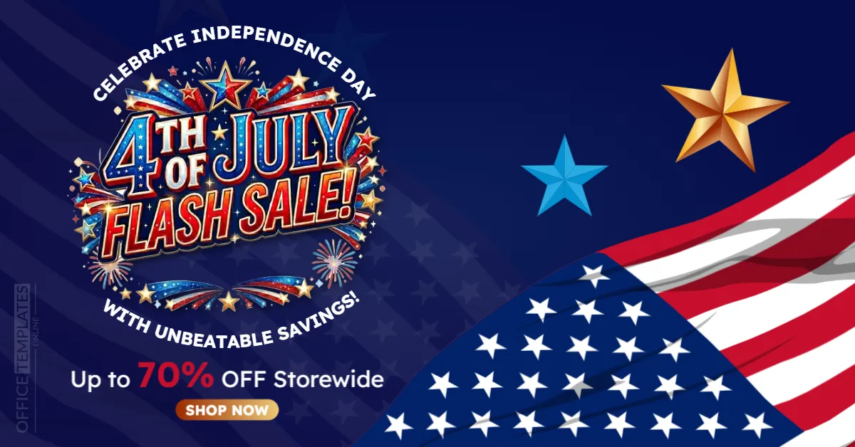 Patriotic Flash Sale Banner Template