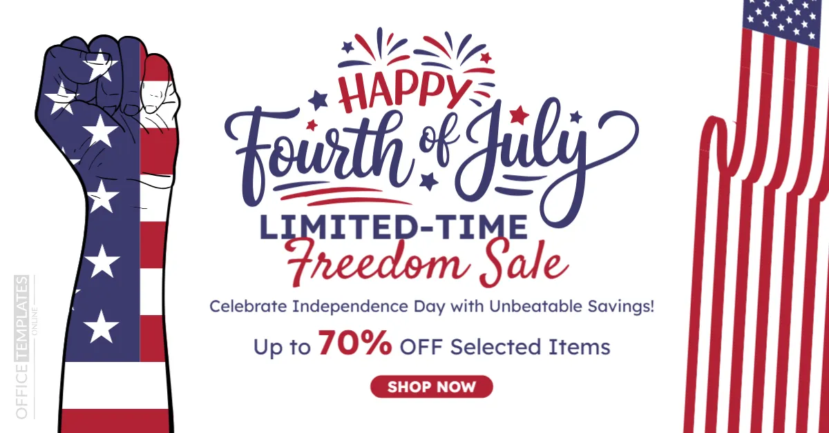 Limited-Time Freedom Sale Banner Template
